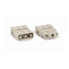 Insert HM modulaire, Raccordement à vis axiale, mâle, 3 pin, 40A, Polycarbonate 